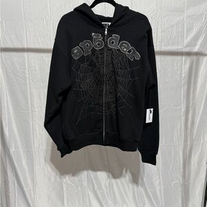 Sp5der Zip Up Hoodie